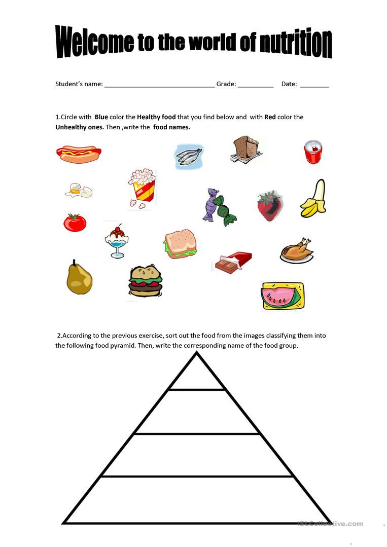 Nutrition worksheets for high school — db-excel.com