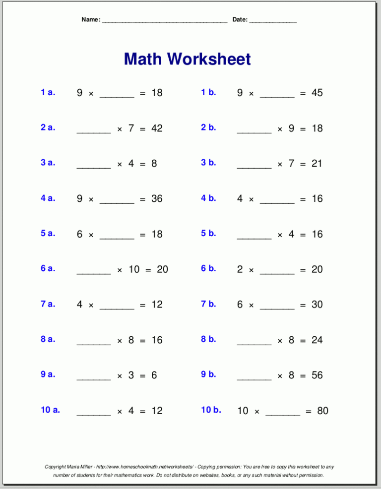4th grade algebra worksheets — db-excel.com