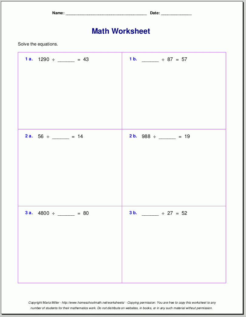 Grade 5 multiplication worksheets — db-excel.com