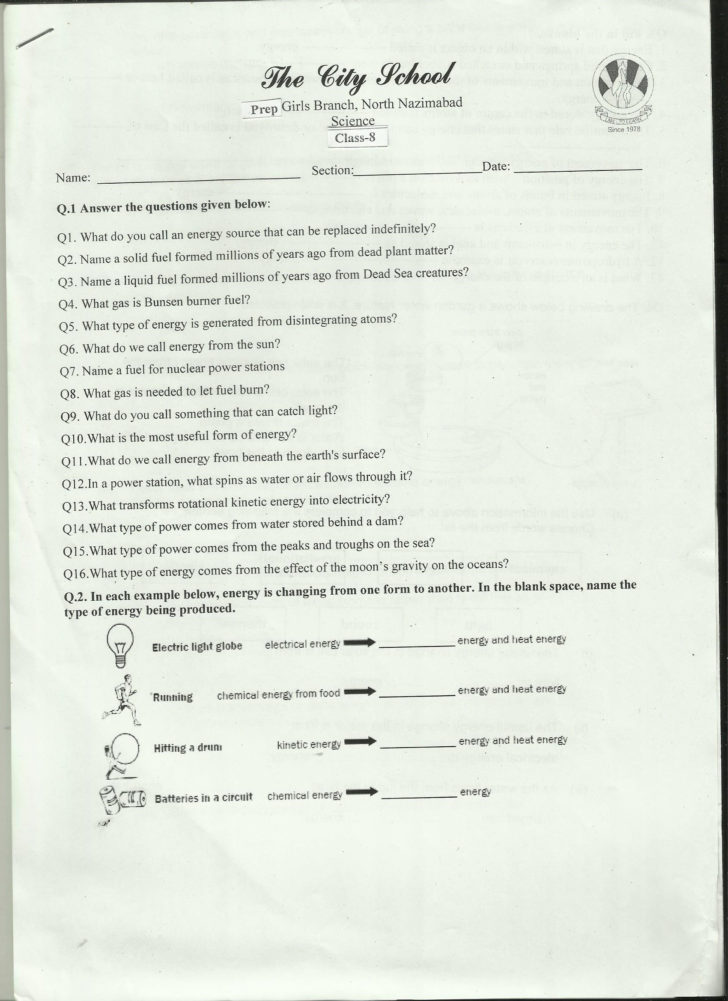 science worksheets for grade 8 db excelcom
