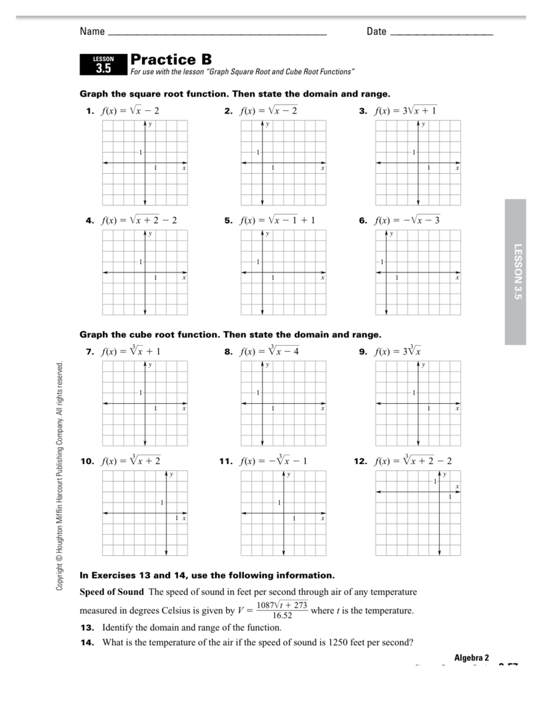 Graphing square root functions worksheet answers — db-excel.com