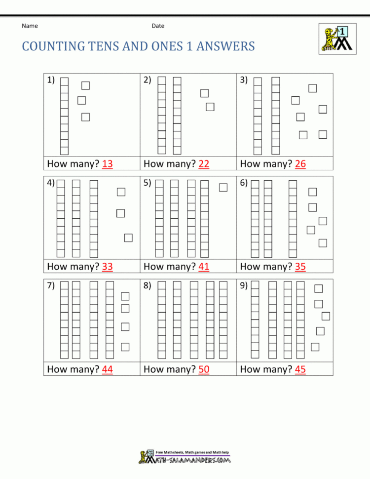 place value first grade worksheets db excelcom