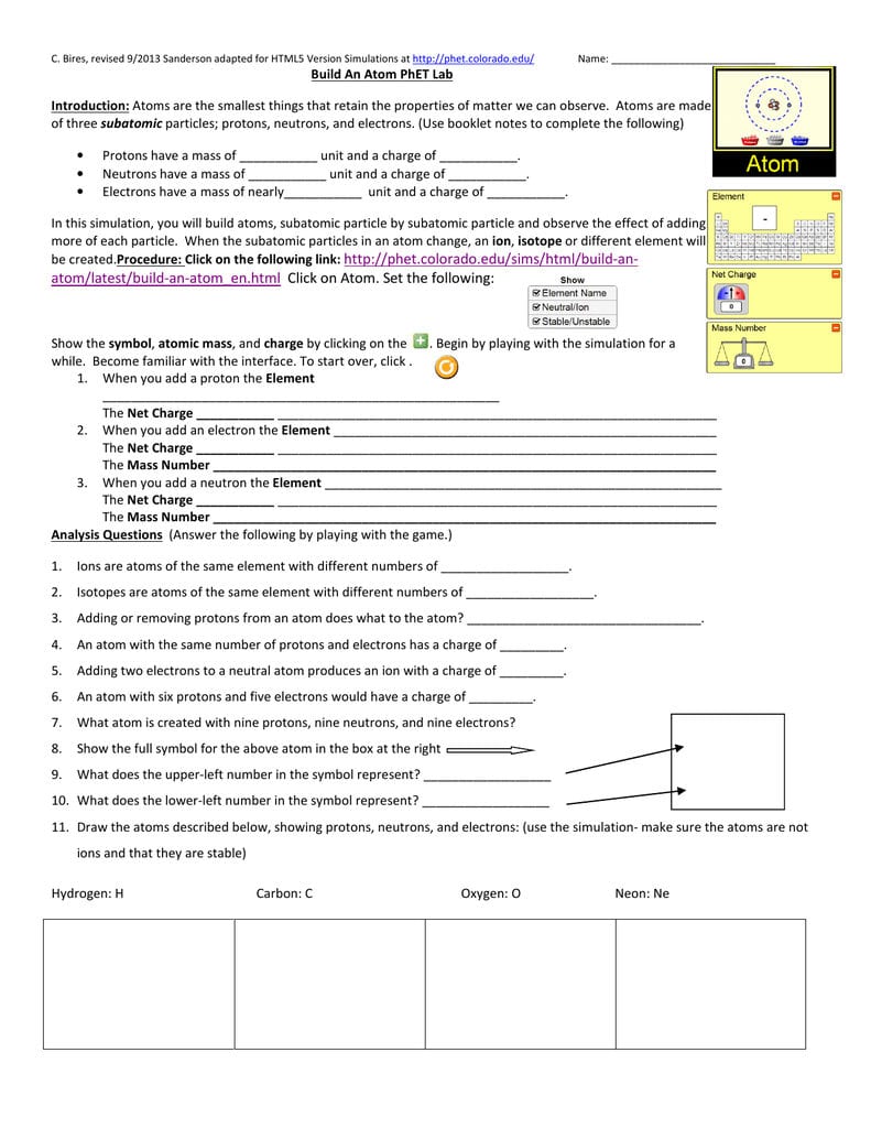 Phet build an atom worksheet answers netvs — db-excel.com