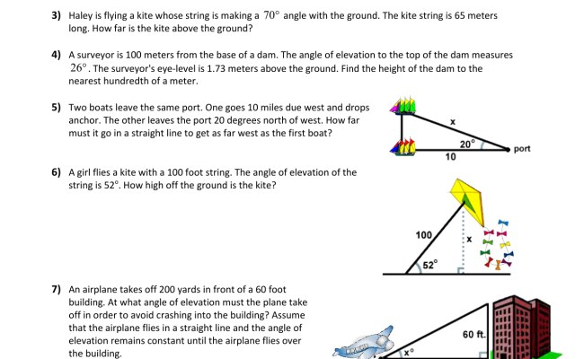 master solving word problems using right triangle trigonometry otosection