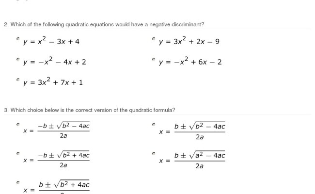 Solving Quadratic Equations Using Different Methods Worksheet Answers ...