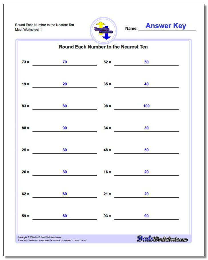 rounding worksheets 4th grade db excelcom