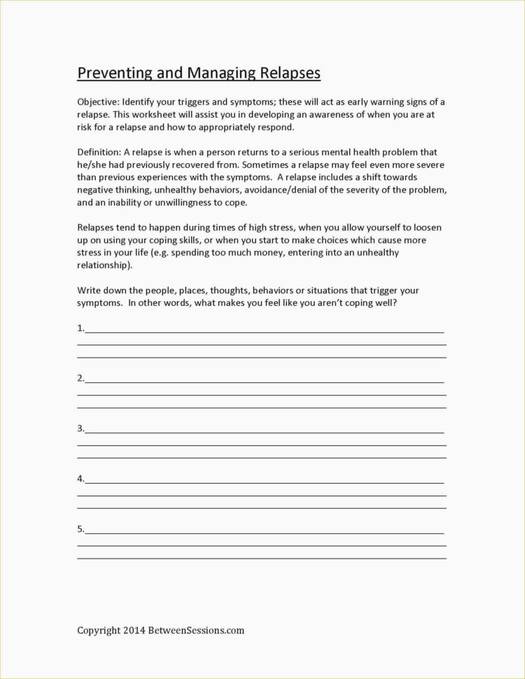 Stress management worksheets pdf — db-excel.com