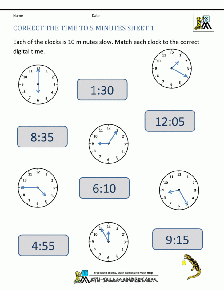 3rd grade clock worksheets db excelcom