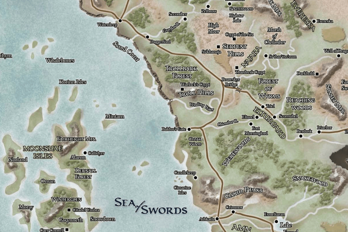 Dnd The Sword Coast Sword Coast 