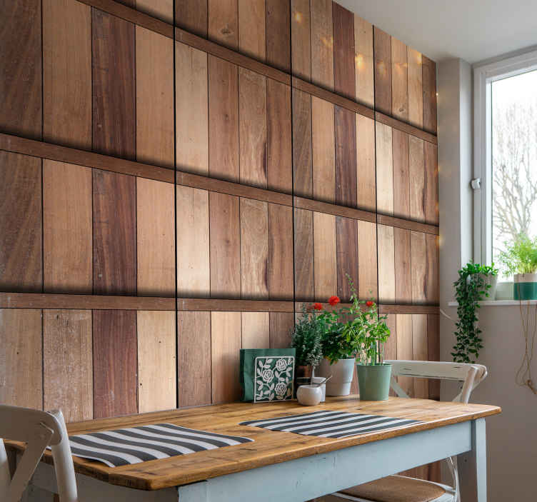 Papel Pintado Imitacion Madera Para Decorar Tenvinilo