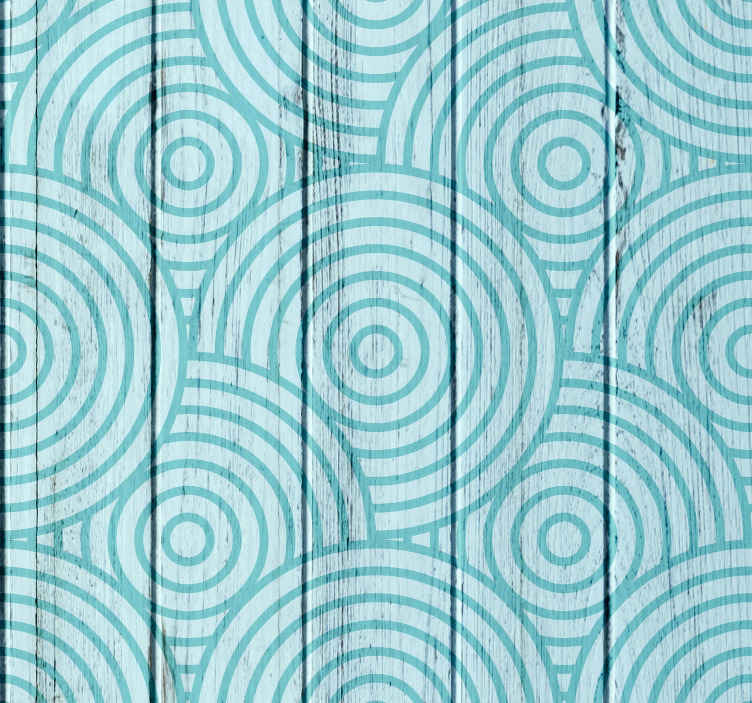 Vintage Geometric With Wooden Wallpaper Tenstickers