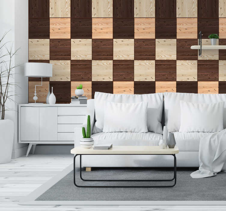Wood Textured Pattern Wallpaper Tenstickers