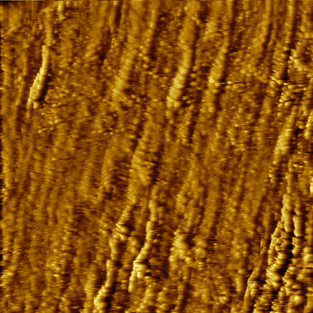 Crystal grains in gold. Constant-current mode, 1 nA, 50 mV bias.