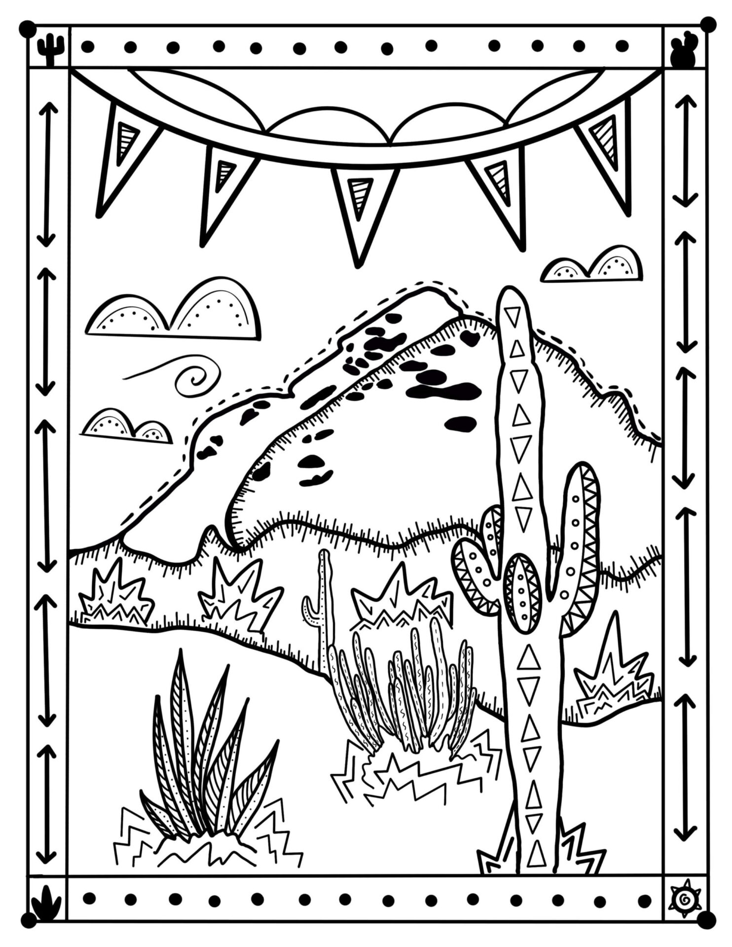 Each of these pages has simple. Grab Your Crayons And Unwind Desert Botanical Garden