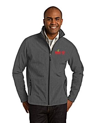Mens Core Soft Shell Jacket - Modern Colorful Design - Retina