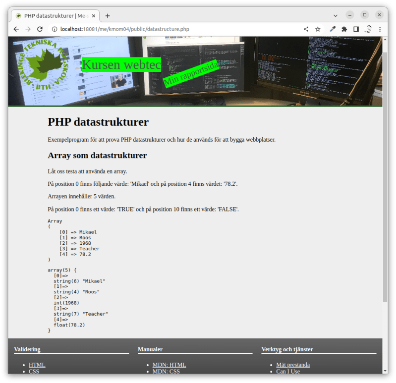 Programmera Din Webbsida Med Php Datastrukturer Dbwebb - Best Landscape Designs in High Resolution
