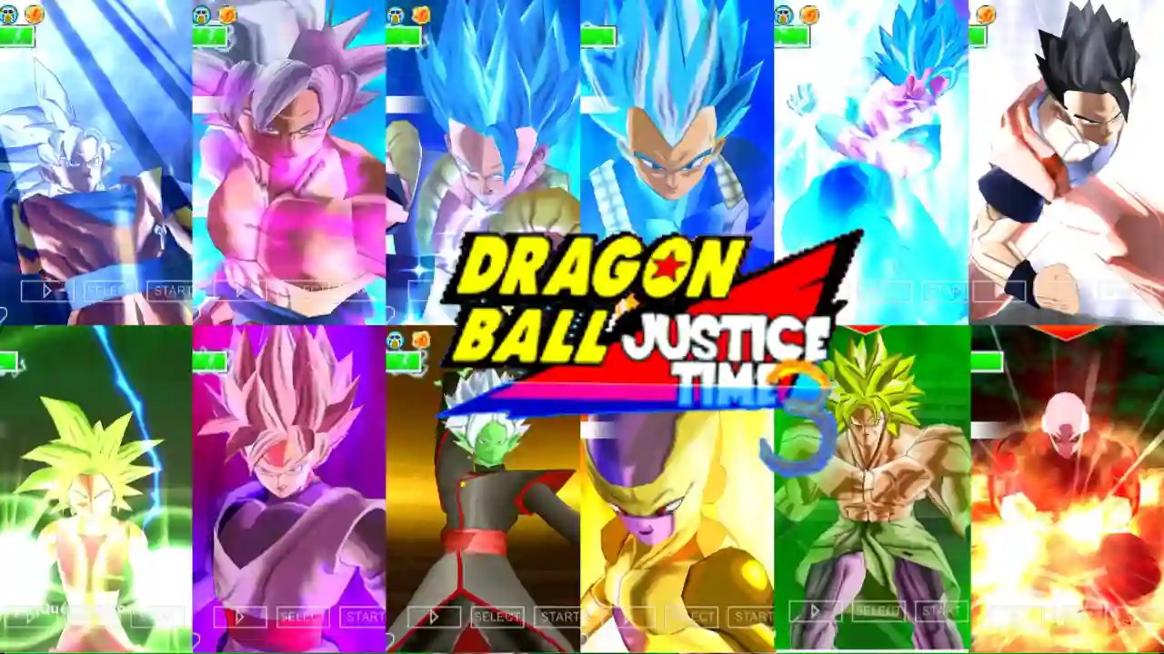 Dragon Ball Justice Time 3 PPSSPP XV2 Graphic