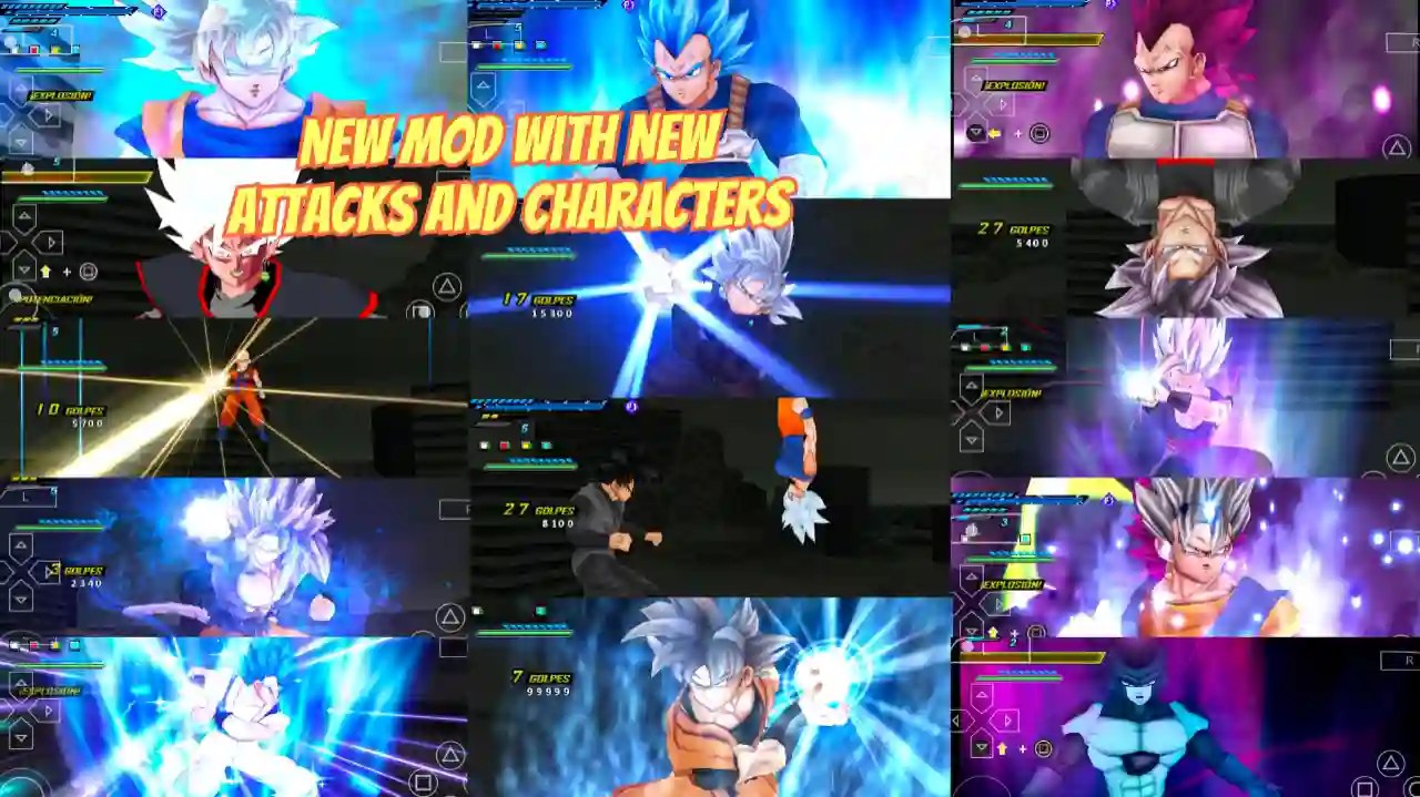 New Attacks in DBZ TTT MOD PPSSPP