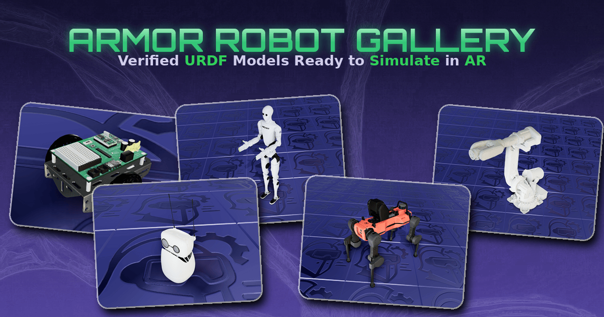100+ URDF Models, High Quality and Simulation-Ready in the New AR Mobile Robotics Gallery