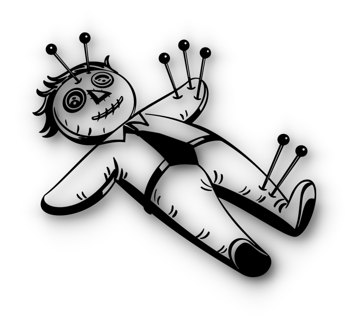 An image of a voodoo doll with pins sticking out of it indicating the secret to a popular post has nothing to do with magic