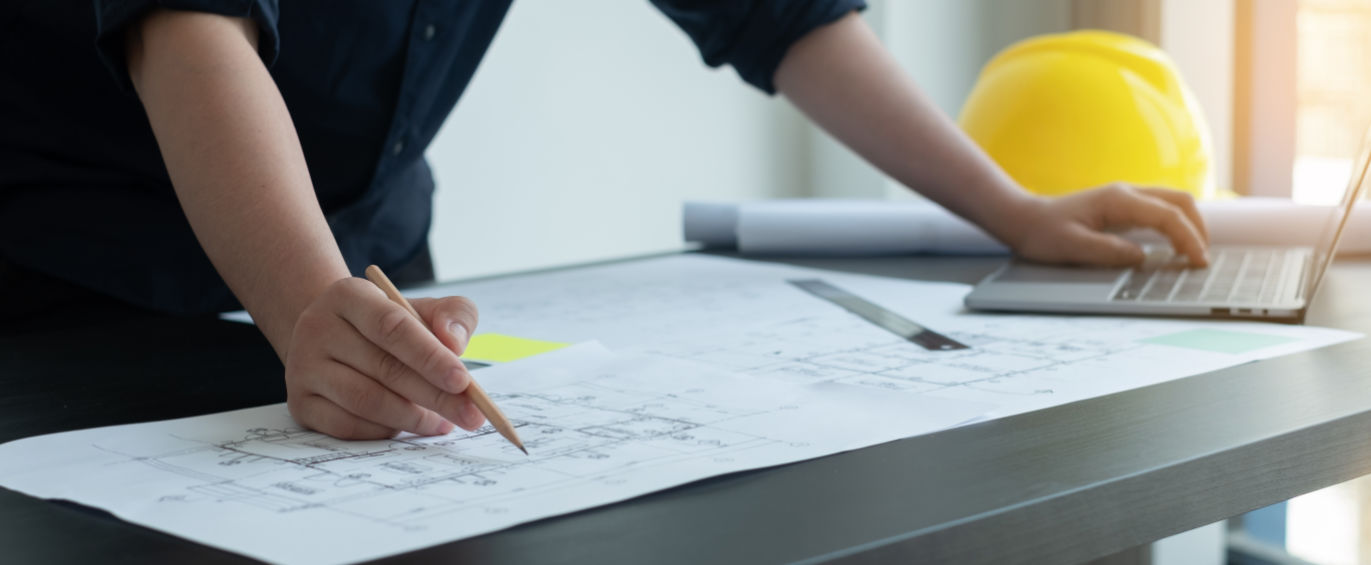 architect working with plans