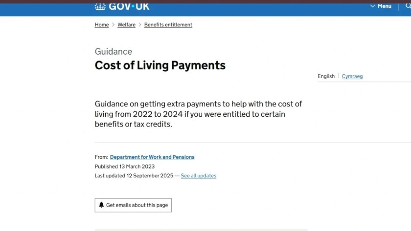 DWP Cost of Living Payments