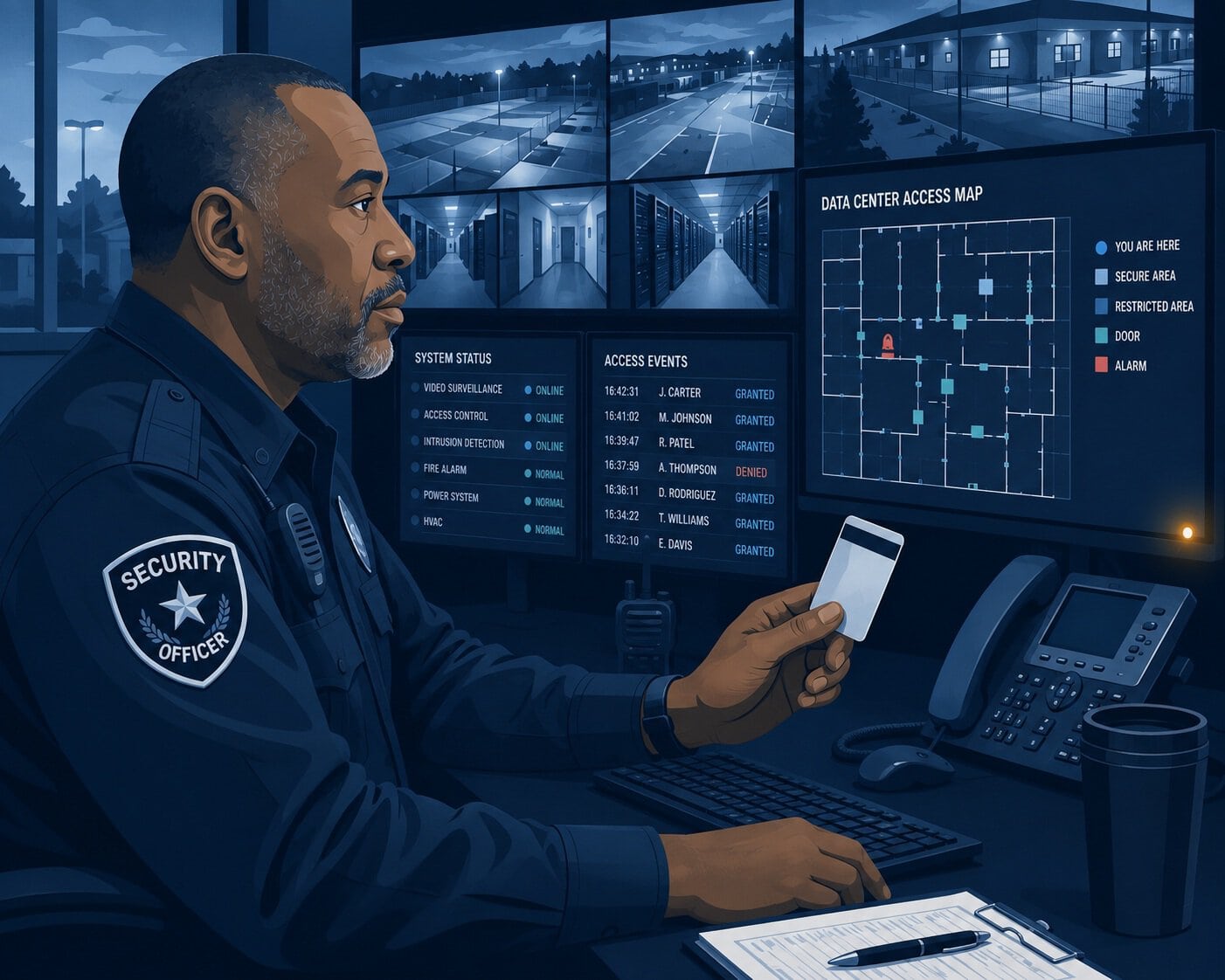 Data Center Security Officer Resume Examples