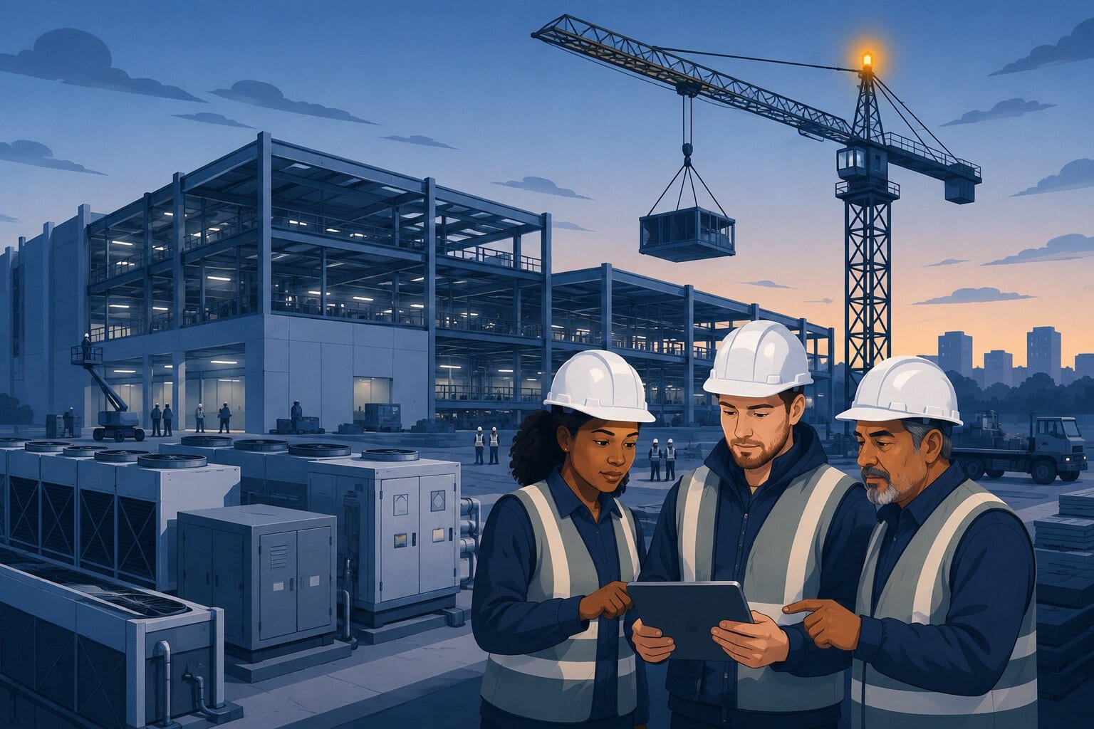 get into data center construction