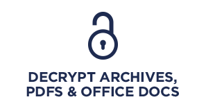 Decrypt Archives, PDFs & Office Docs