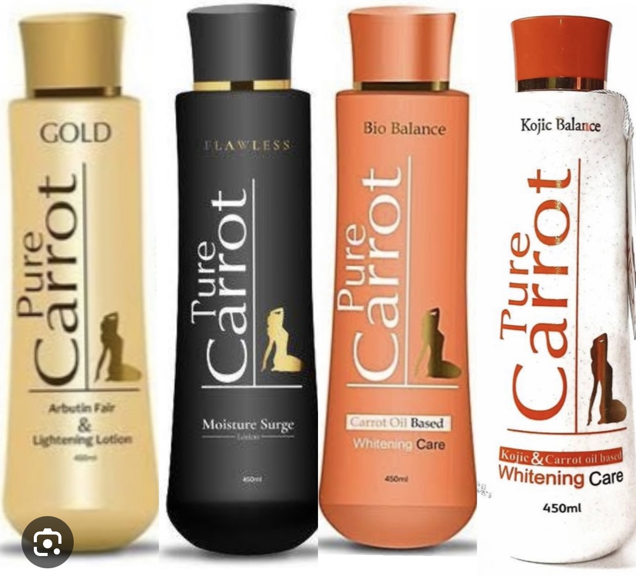 Pure carrot body lotion