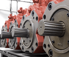 Hydraulic pumps for heavy equipment