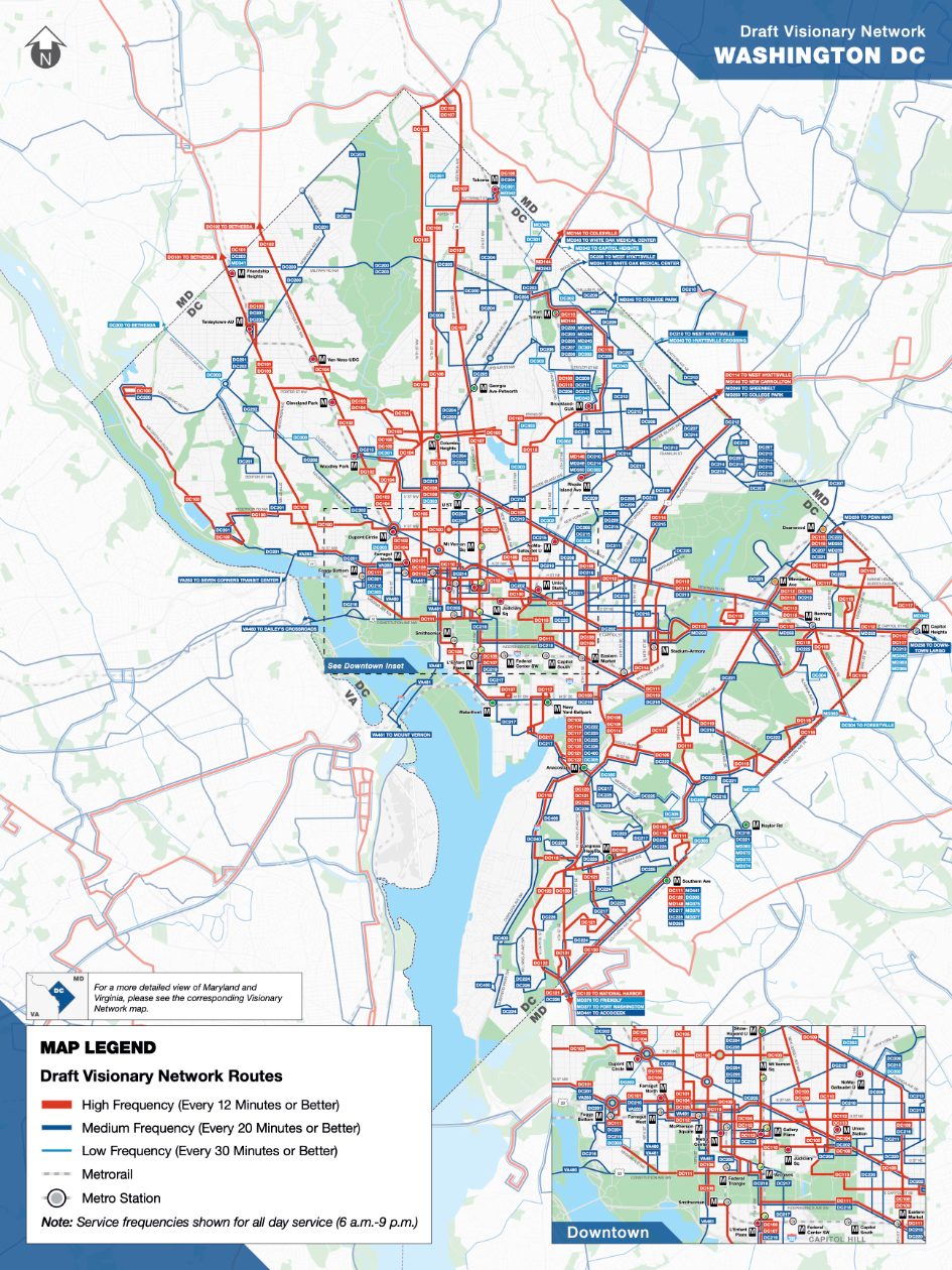 Metro Bus Mapa Draft Visionary Network DC.