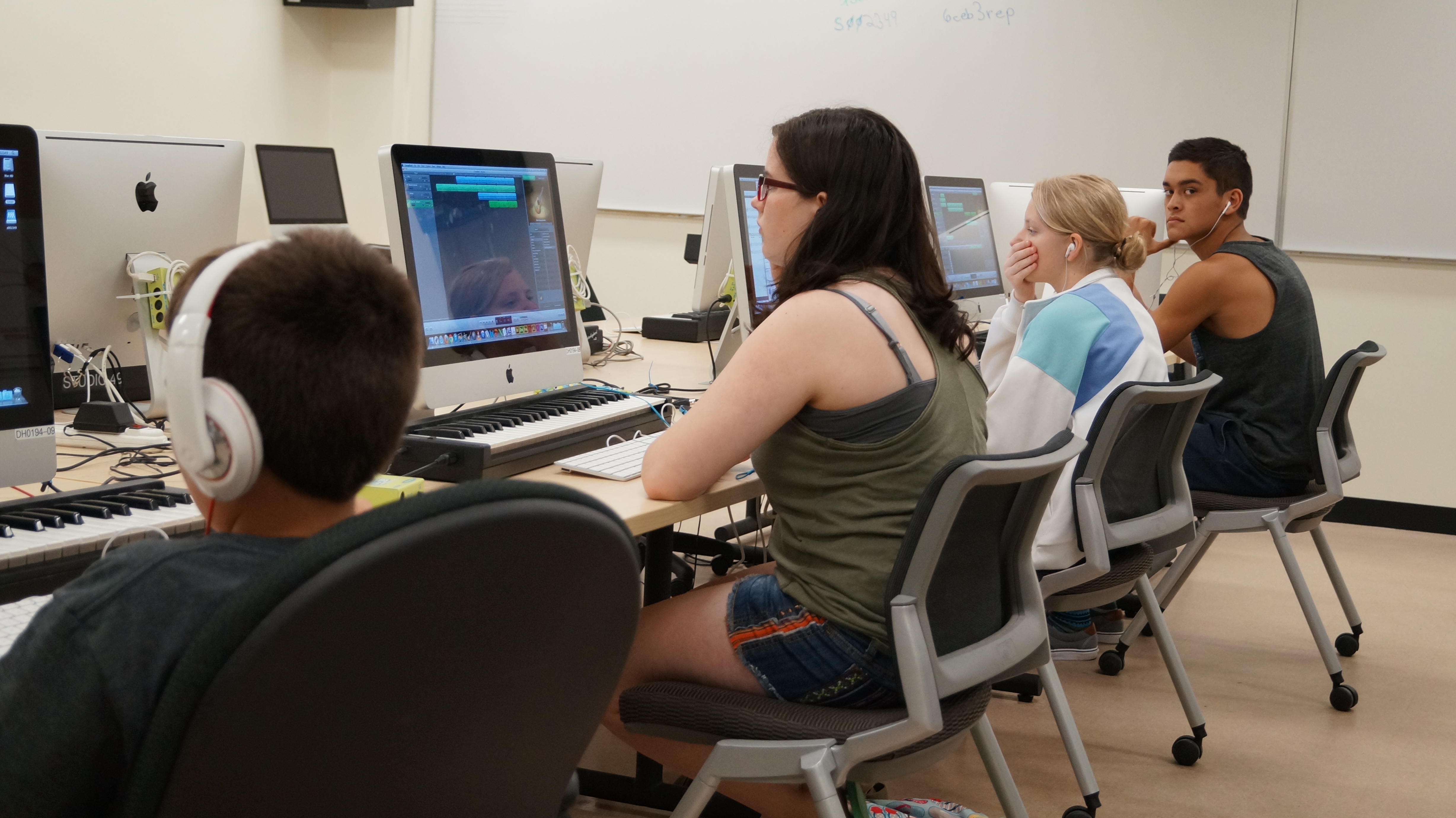 Music Technology Camp participants