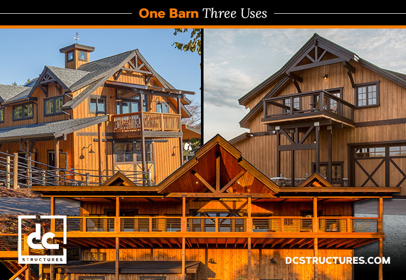 Oakridge apartment barns: one kit, three uses