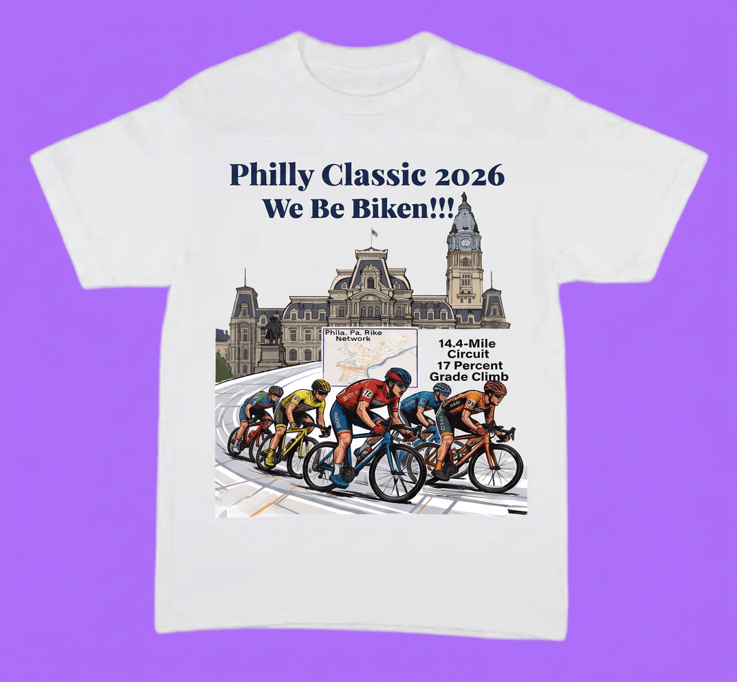 CUSTOM  PHILLY BIKE RACE 2026 TSHIRTS