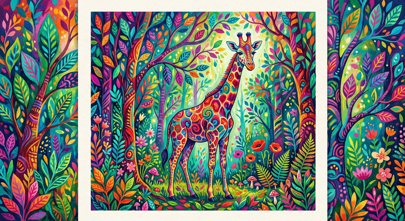 GIRAFFE READY TO PRESS DTF NTRANSFER