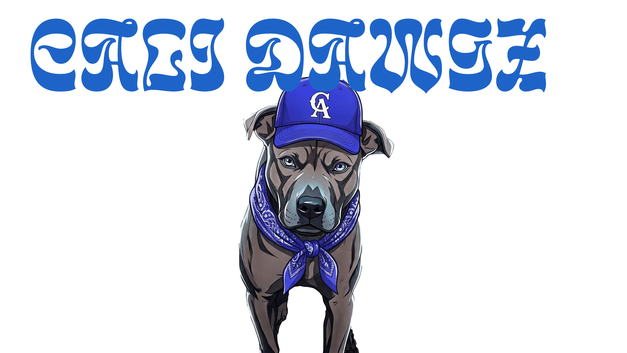 Cali ( BLUE) DAWGZ READY TO PRESS DTF TRANSFER