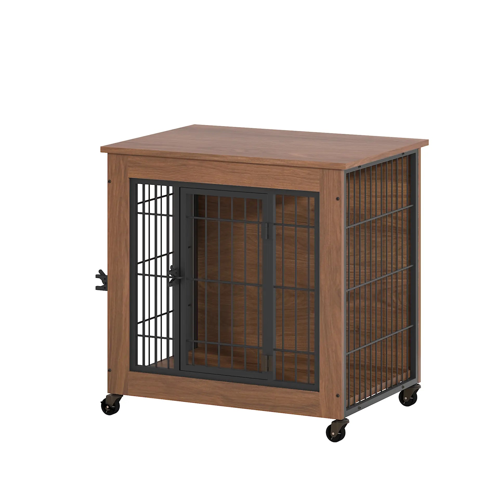 Dog Crate Furniture with Wheels for Small Dogs