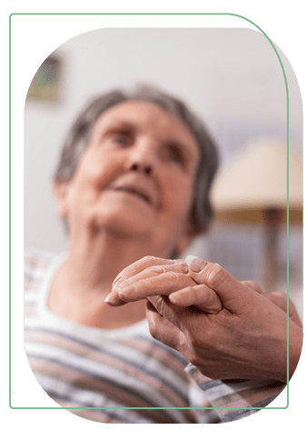 anziana con assistenza domiciliare