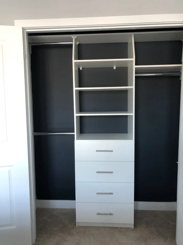 Reach-in white with black dackground