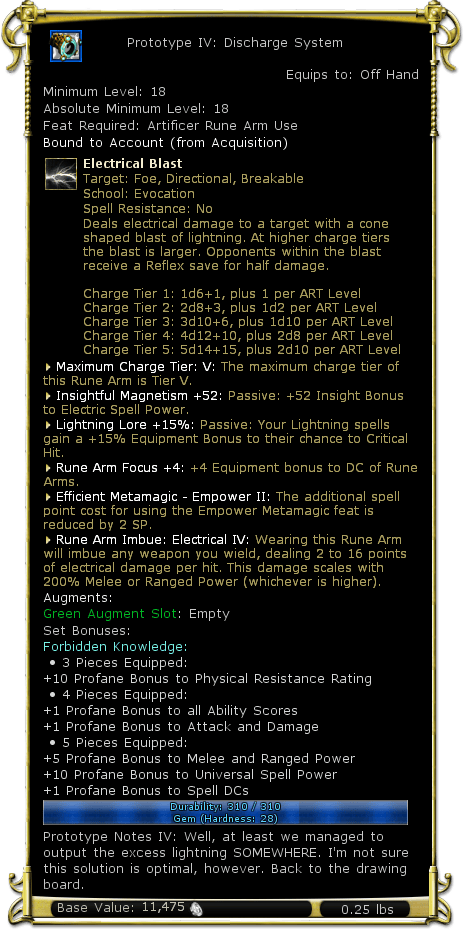 Prototype Iv Discharge System Ddo Compendium - Amazing Space Art - HD