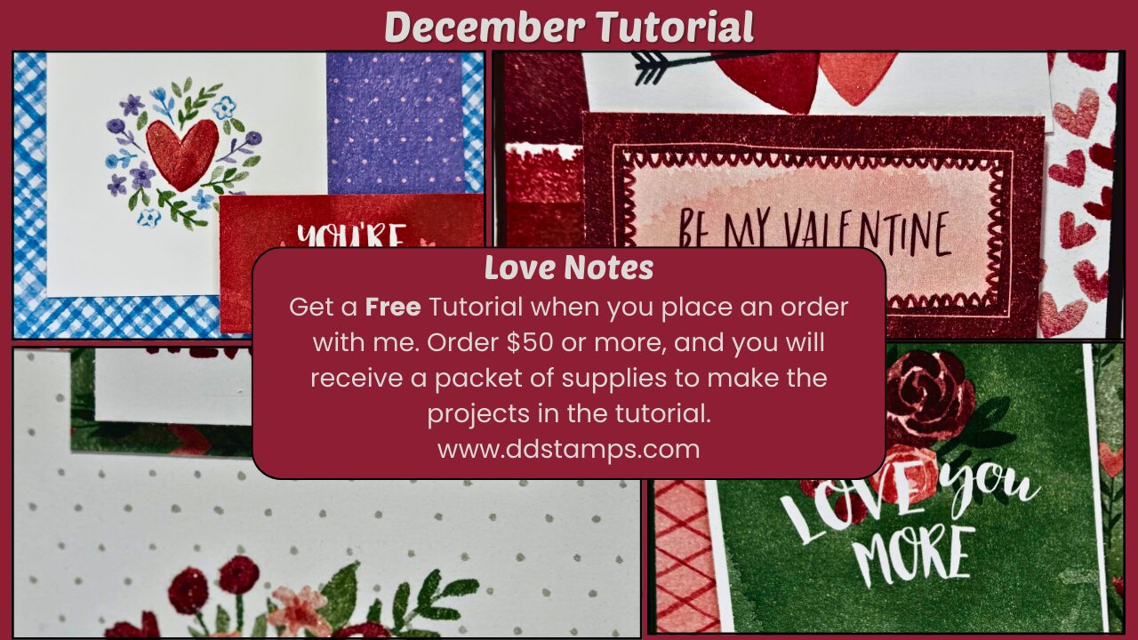 Stampin' Up love notes