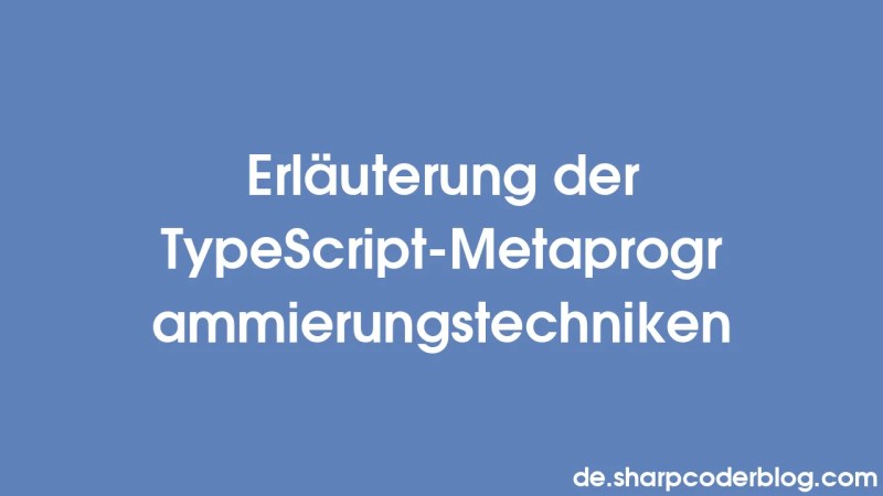 Techniques De M Taprogrammation Typescript Expliqu Es Sharp Coder Blog - Mountain Image Collection - High Resolution Quality