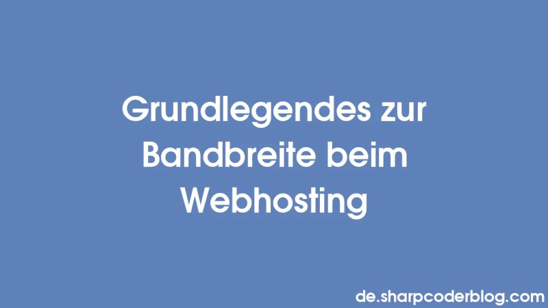 Grundlegendes Zur Bandbreite Beim Webhosting Sharp Coder Blog - Ocean Wallpaper Collection - Retina Quality
