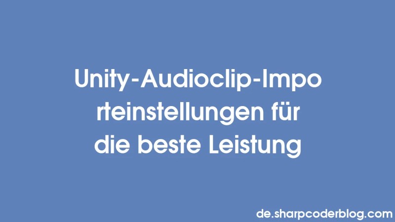Unity Audio Clip Import Settings For The Best Performance Sharp Coder - Download Elegant Nature Design | Desktop
