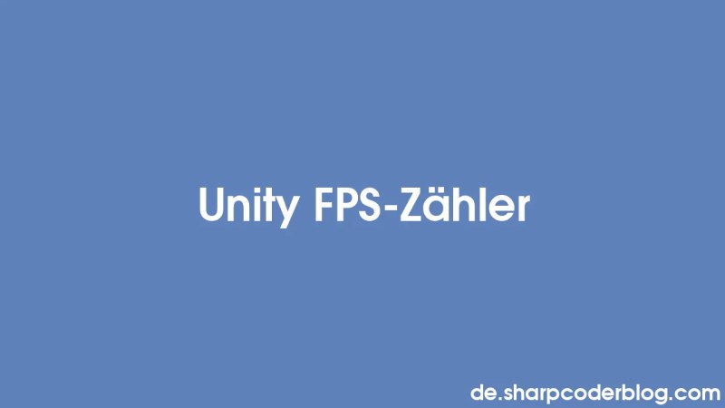 Contador De Fps De Unity Sharp Coder Blog - Retina City Backgrounds for Desktop