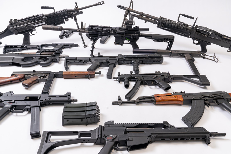 Machine guns for rent at Dead On Arms