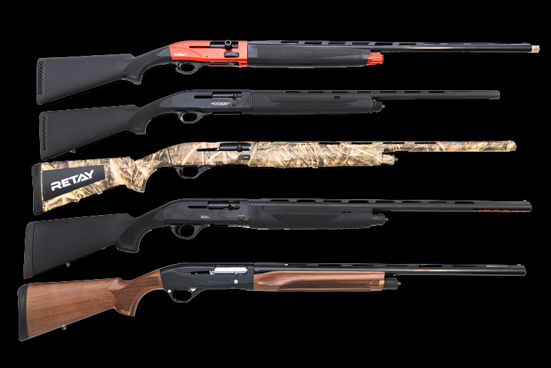 A selection of DOA sporting shotguns.