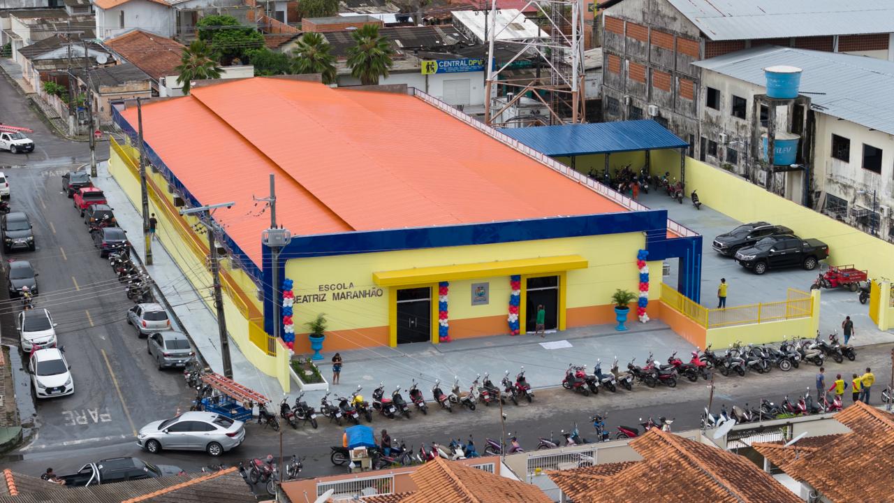Escola Municipal Beatriz Maranhão, na zona Urbana de Parintins (Foto: Yuri Pinheiro)
