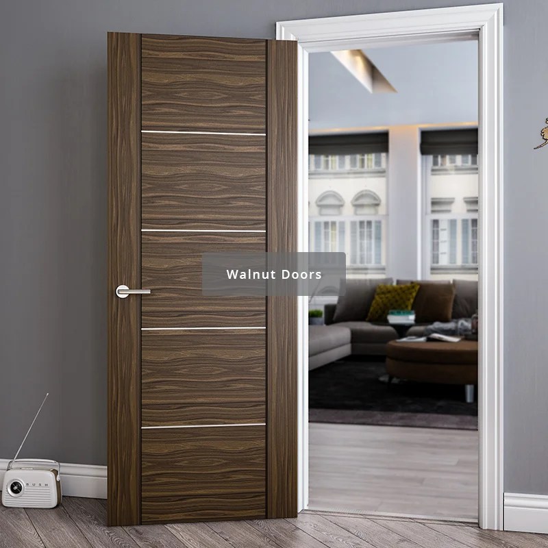 Oak Walnut And White Primed Interior Doors Deanta